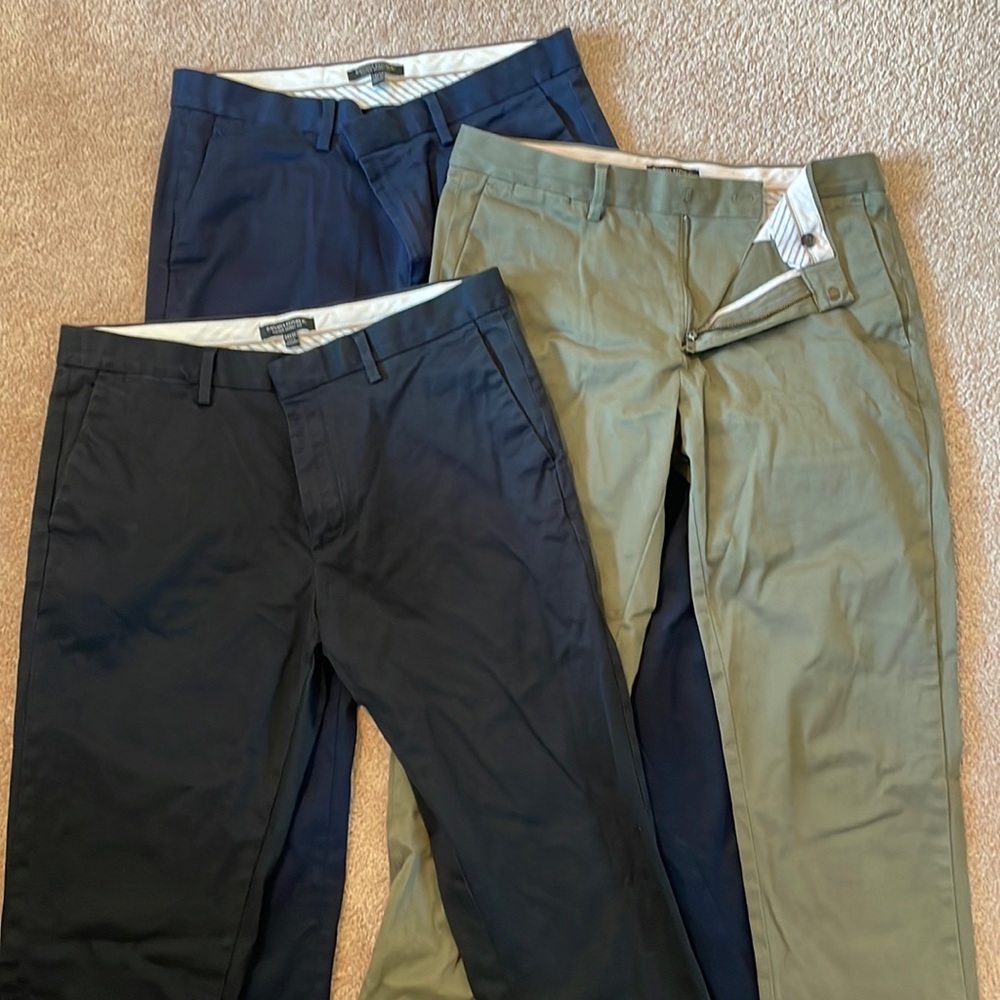 Fulton mens skinny jeans banana republic bundle size 34 x 34 blue black green